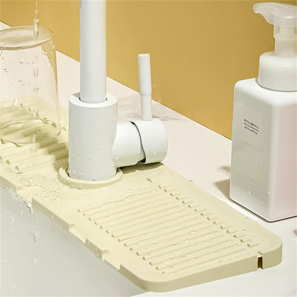 مجموعة سجادات تصريف حوض المطبخ مع واقي رذاذ من - الصورة 6