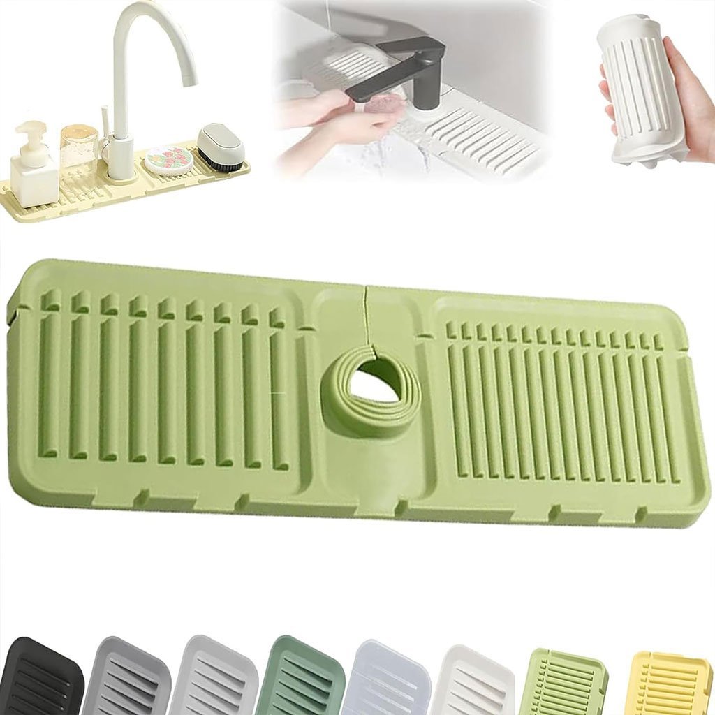 مجموعة سجادات تصريف حوض المطبخ مع واقي رذاذ من - الصورة 5