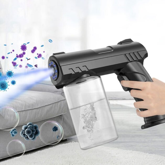 Pistolet pulvérisateur de désinfection sans fil 280 ml rechargeable par USB – جهاز تنظيف وتعقيم