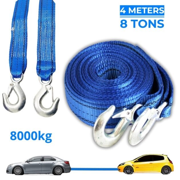 حبل سحب بطول 4 أمتار ووزن 8 أطنان مزود