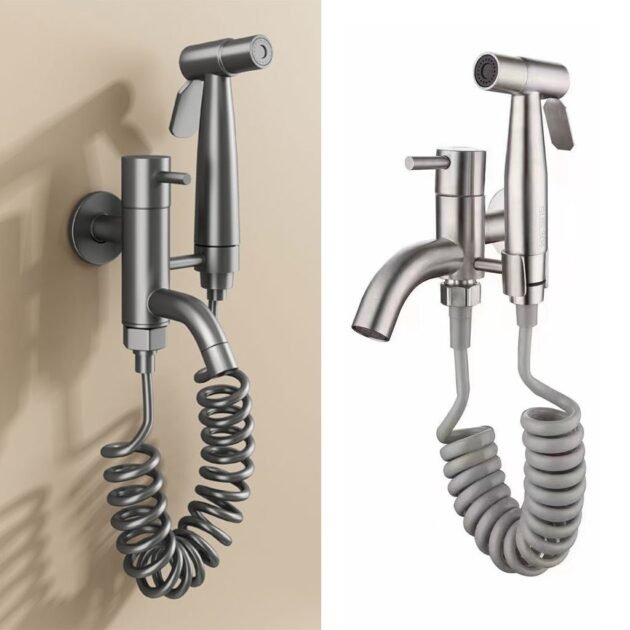 بخاخ مرحاض الضغط مع طقم صنبور الإصدار الثاني