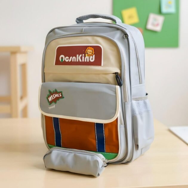 حقيبة ظهر مع مقلمة متناسقة