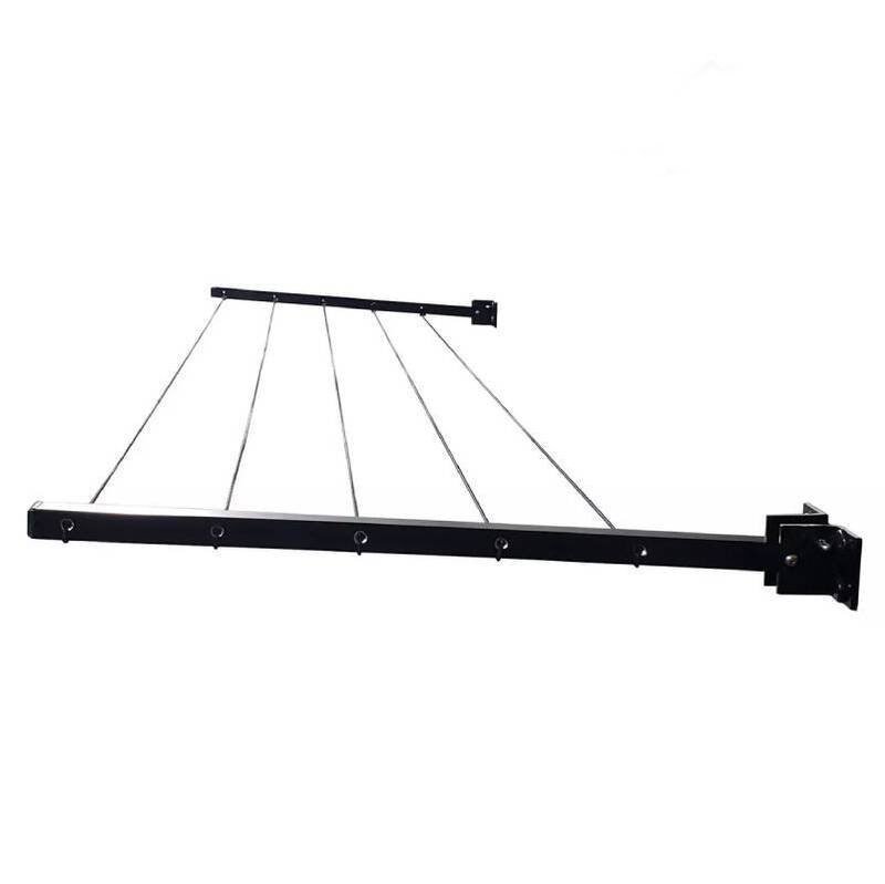 مجفف ملابس قابل للطي يُثبت على الحائط مزود بحبل - الصورة 5