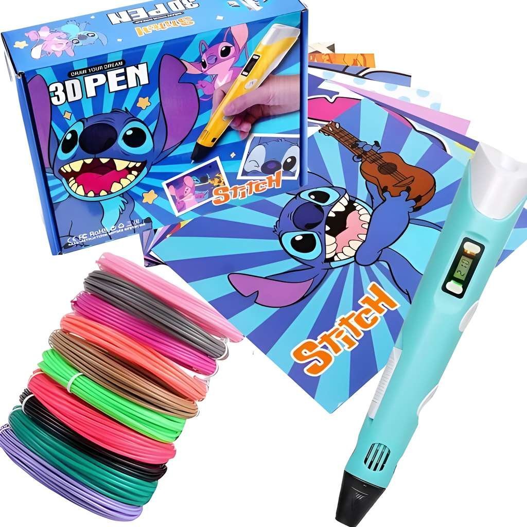 قلم رسم ثلاثي الأبعاد مع عبوات إعادة تعبئة الخيوط - الصورة 2