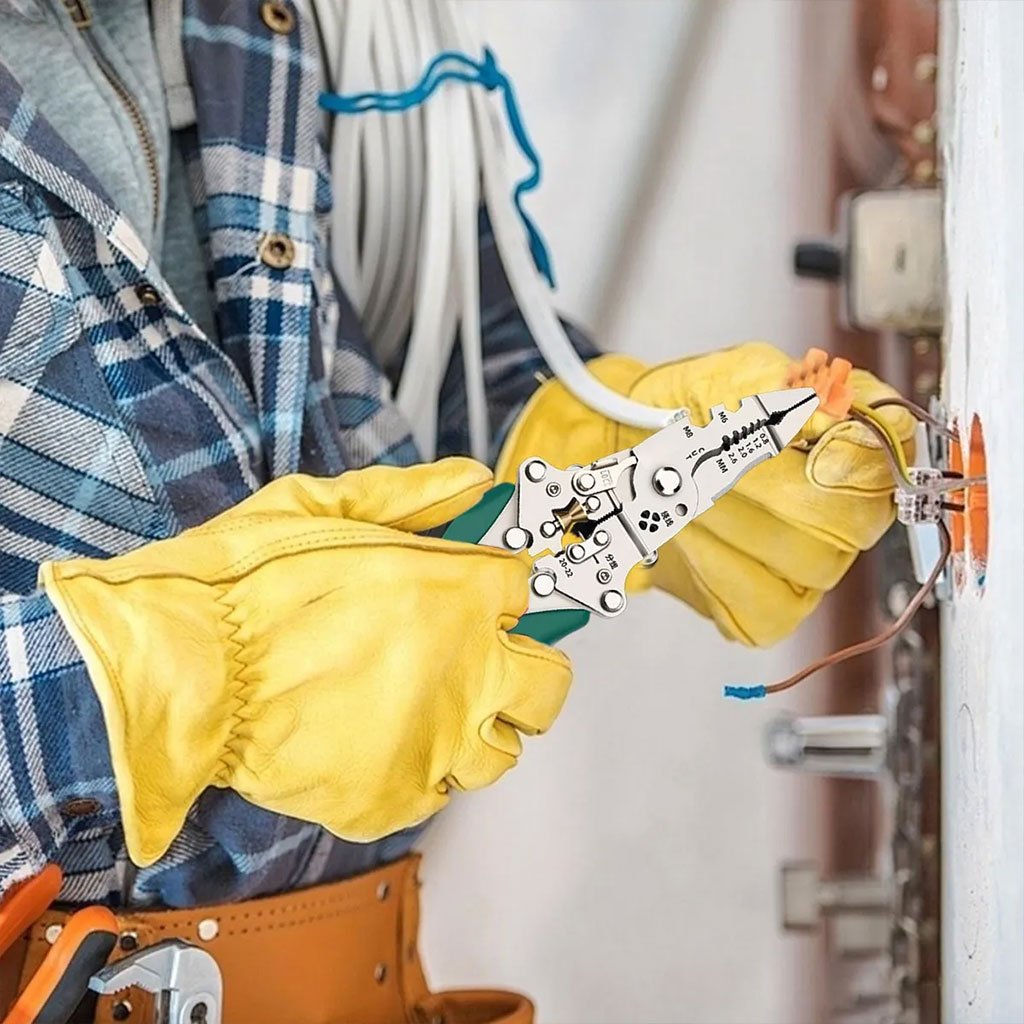 Pince à dénuder multifonction avec testeur de tension – أداة تجريد الأسلاك متعددة الوظائف - الصورة 7