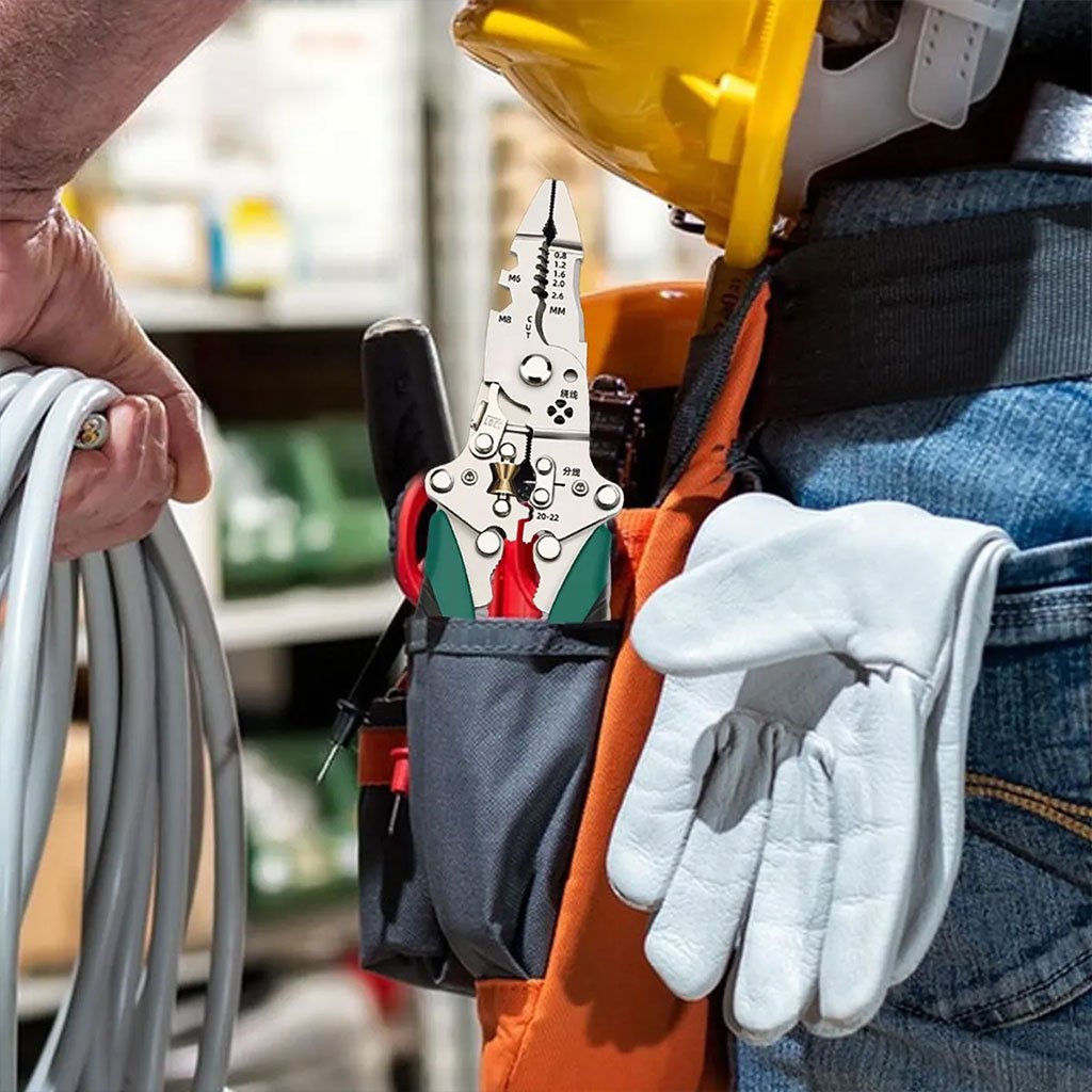 Pince à dénuder multifonction avec testeur de tension – أداة تجريد الأسلاك متعددة الوظائف - الصورة 6