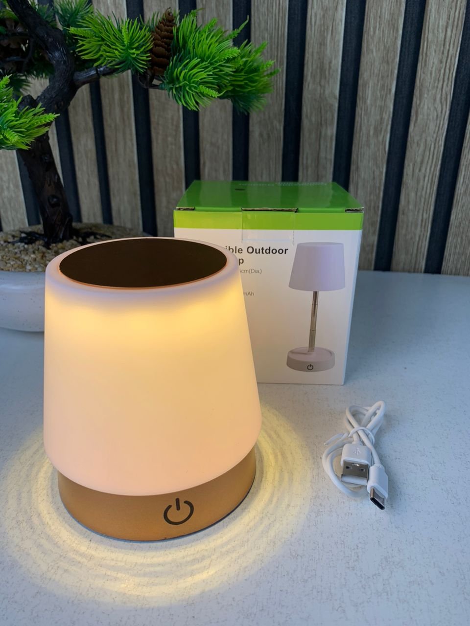 Lampe de chevet télescopique LED rechargeables lumière chaude – مصباح تيليسكوبي بإضاءة دافئة - الصورة 2