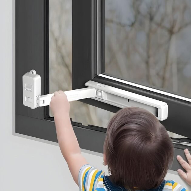 مثبتات النوافذ وأقفال أمان الأطفال