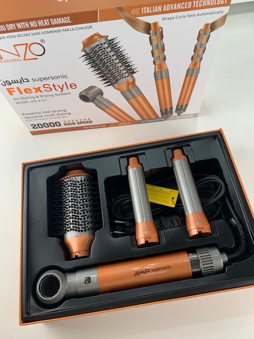 ENZO PROFESSIONAL Brosse Coiffante Multifonctionnelle 4 en 1 – فرشاة تصفيف الشعر متعددة الوظائف - الصورة 2