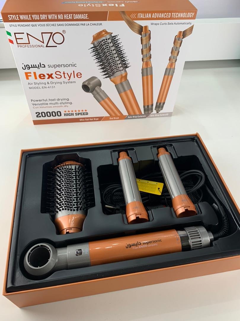 ENZO PROFESSIONAL Brosse Coiffante Multifonctionnelle 4 en 1 – فرشاة تصفيف الشعر متعددة الوظائف - الصورة 3