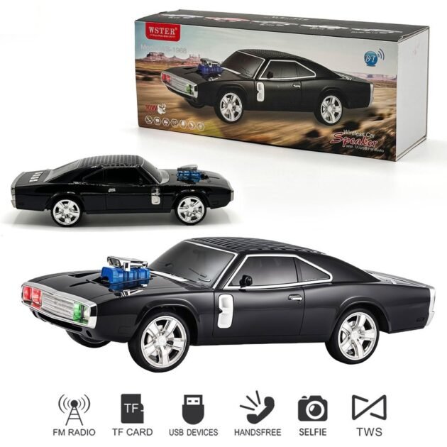 مكبر صوت سيارة لاسلكي قابل لإعادة الشحن بتقنية بلوتوث