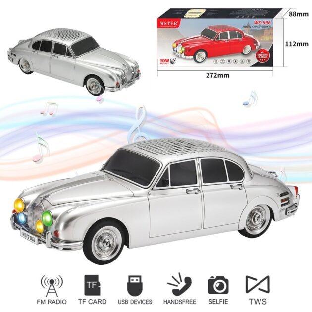 مكبر صوت لاسلكي للسيارة بقوة 10 واط مع أوضاع