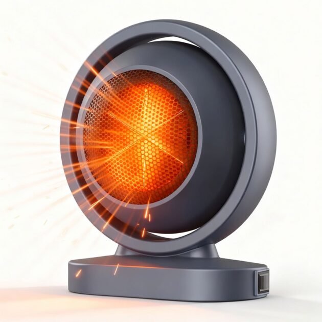 سخان كهربائي محمول بقدرة 380 واط مزود بخاصية الإيقاف