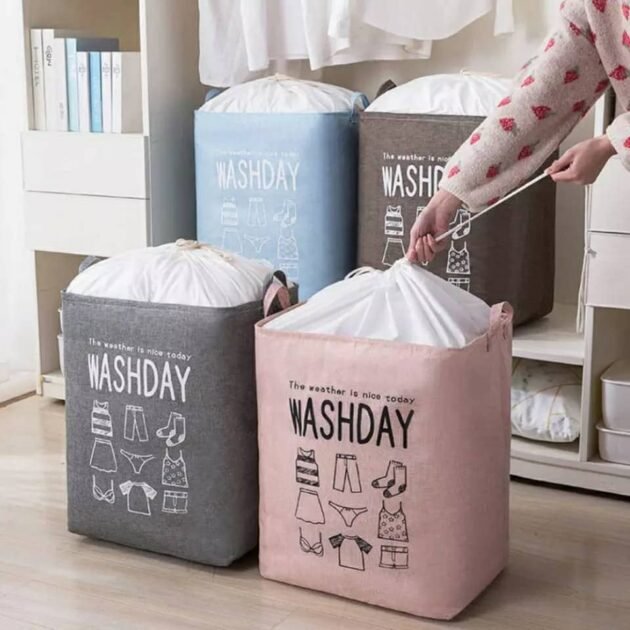 Panier à linge de grande capacité pliable pour vêtements couette, vêtements sales pour salle de bain moderne
