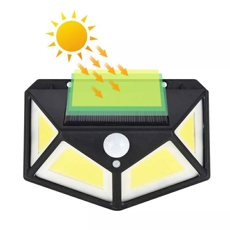 Lampe solaire d'extérieur à 158 LED avec détecteur de mouvement imperméable 3 modes d'éclairage idéal pour un jardin - الصورة 2