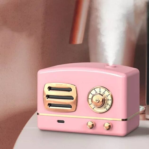 Humidificateur d'air Portable en forme Radio vintage - وردي