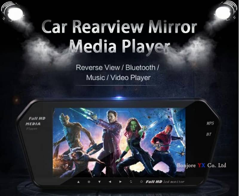 Rétroviseur écran LCD TFT 7 pouces MP5 bluetooth 1024P - الصورة 4