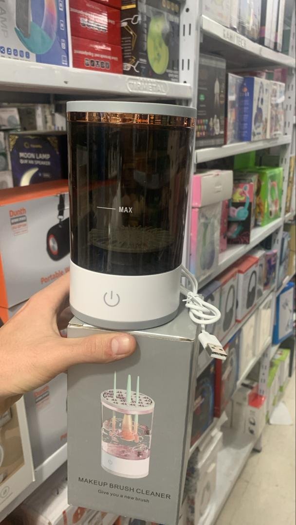 Machine de nettoyage de pinceaux maquillage électrique portable 3en1 - منظف ومجفف فرش المكياج الأوتوماتيكي - الصورة 3