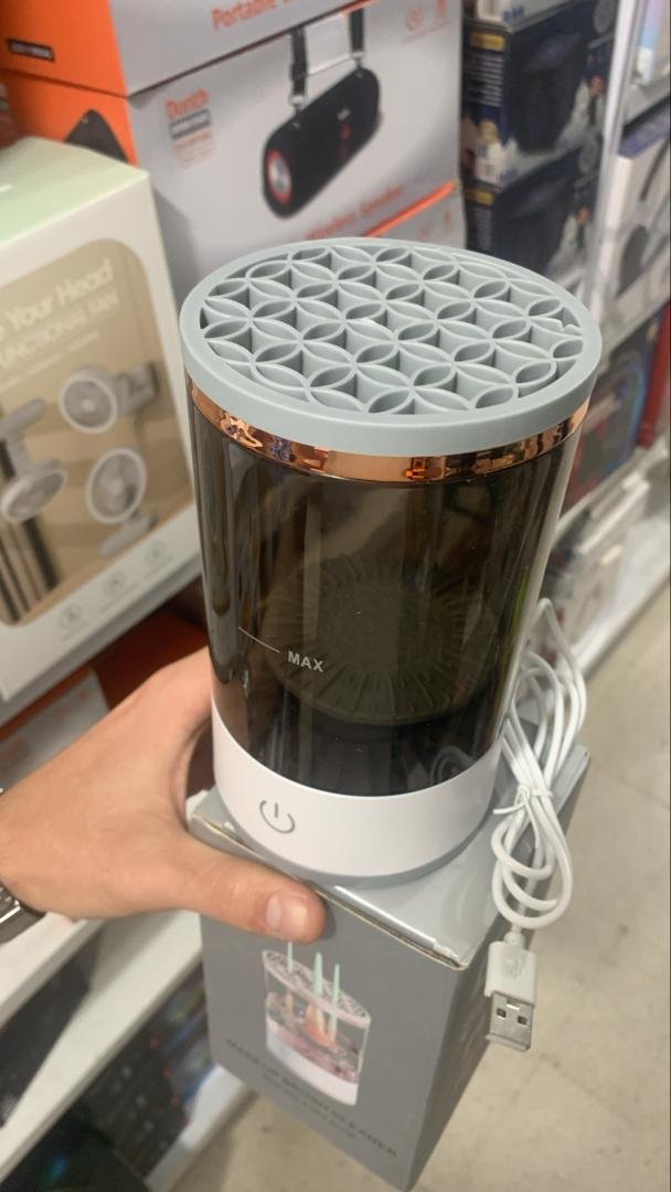 Machine de nettoyage de pinceaux maquillage électrique portable 3en1 - منظف ومجفف فرش المكياج الأوتوماتيكي - الصورة 2