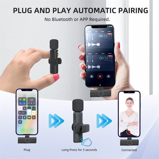 ميكروفون لاسلكي K11 لتسجيل الصوت والفيديو - الصورة 5