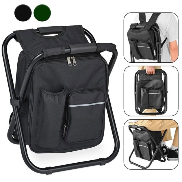 حقيبة ظهر معزولة 3 في 1 وكرسي تخييم