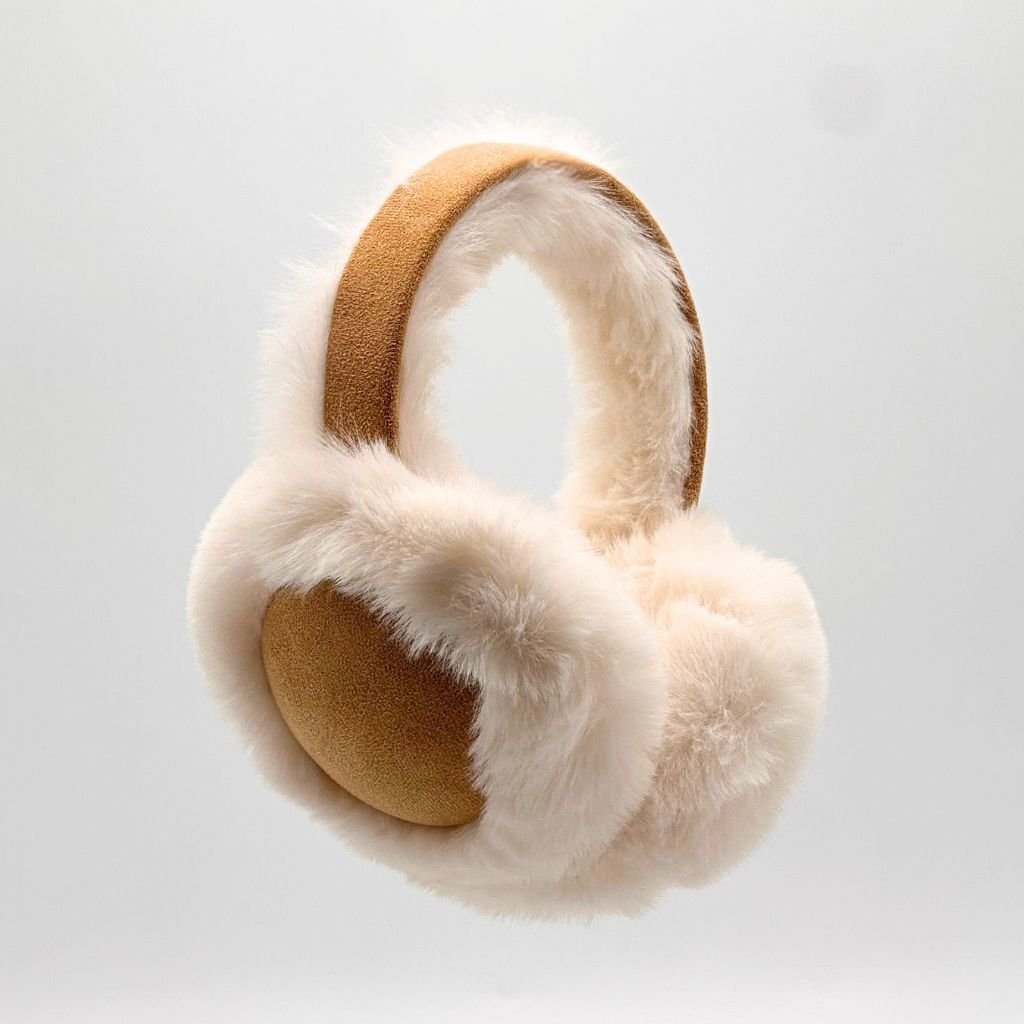 سماعات أذن وسماعات رأس نسائية من الفرو الصناعي - الصورة 3