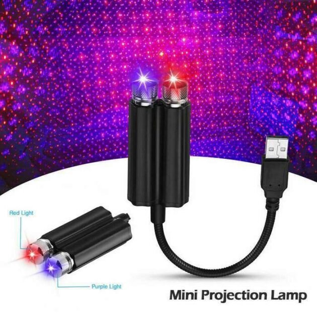 جهاز عرض نجوم مزدوج للسيارة مع منفذ