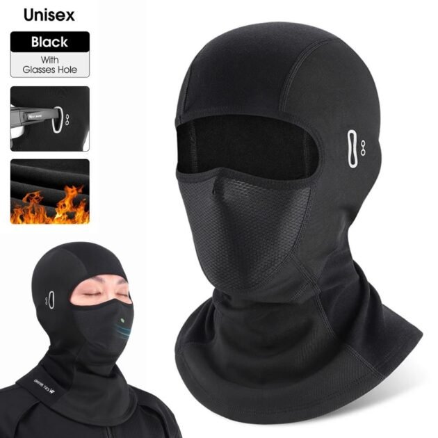 قناع وجه شتوي للدراجات النارية مصنوع من قماش مع