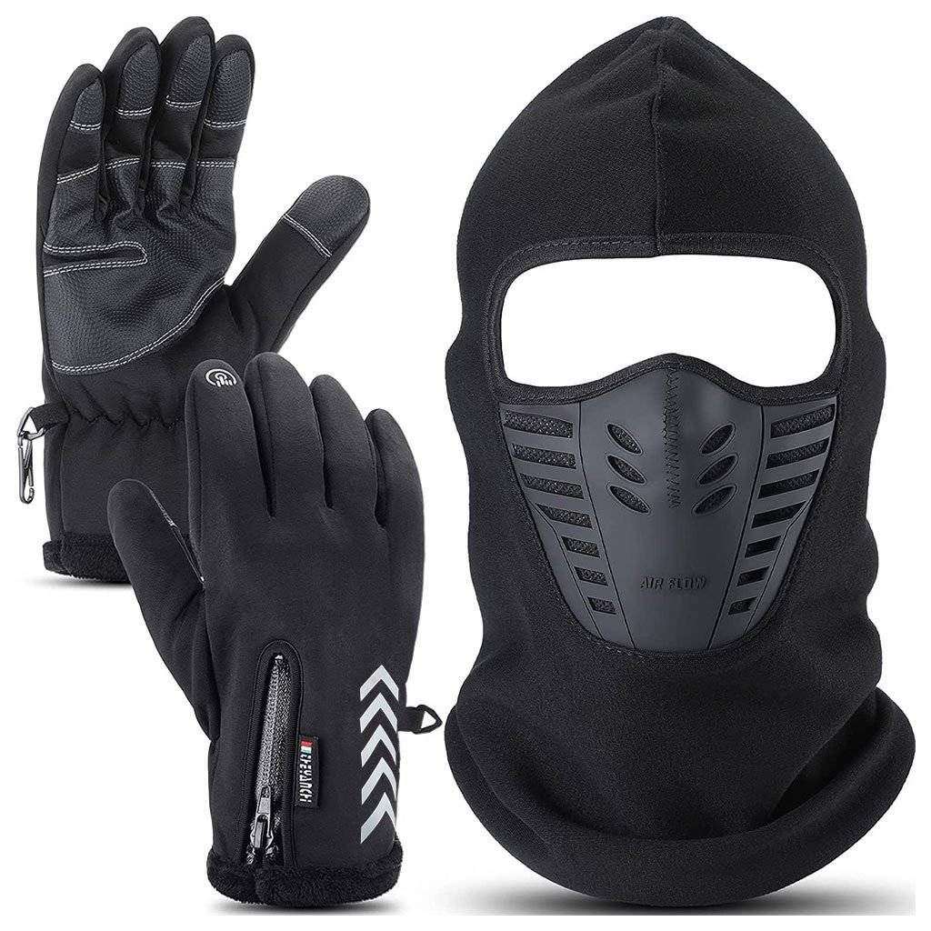 مجموعة قناع الوجه الشتوية من إكسيفور مع قفازات حرارية