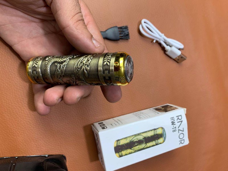 Mini rasoir professionnel étanche rechargeable HW-T8 en acier - الصورة 4