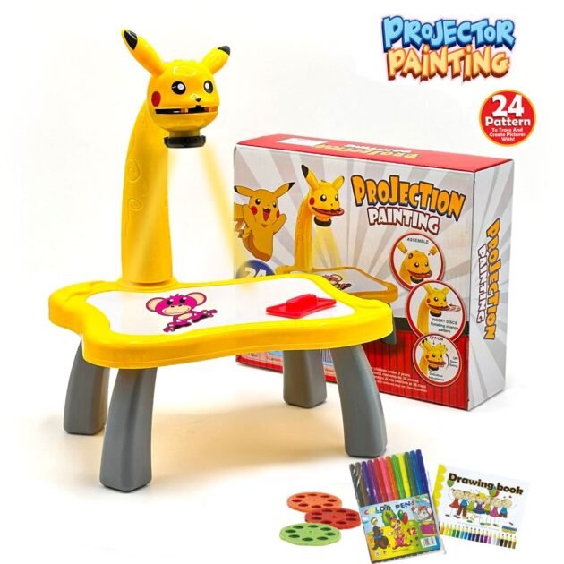 جهاز عرض رسم مع أقلام تلوين