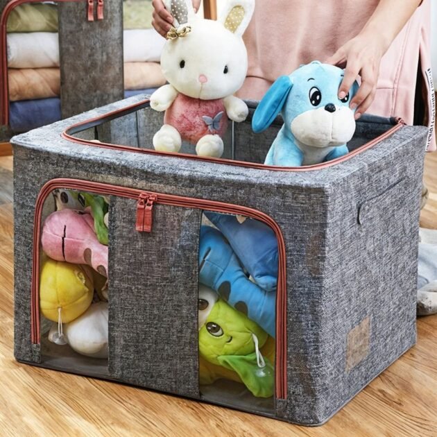 صندوق تخزين قابل للطي للملابس والأغراض