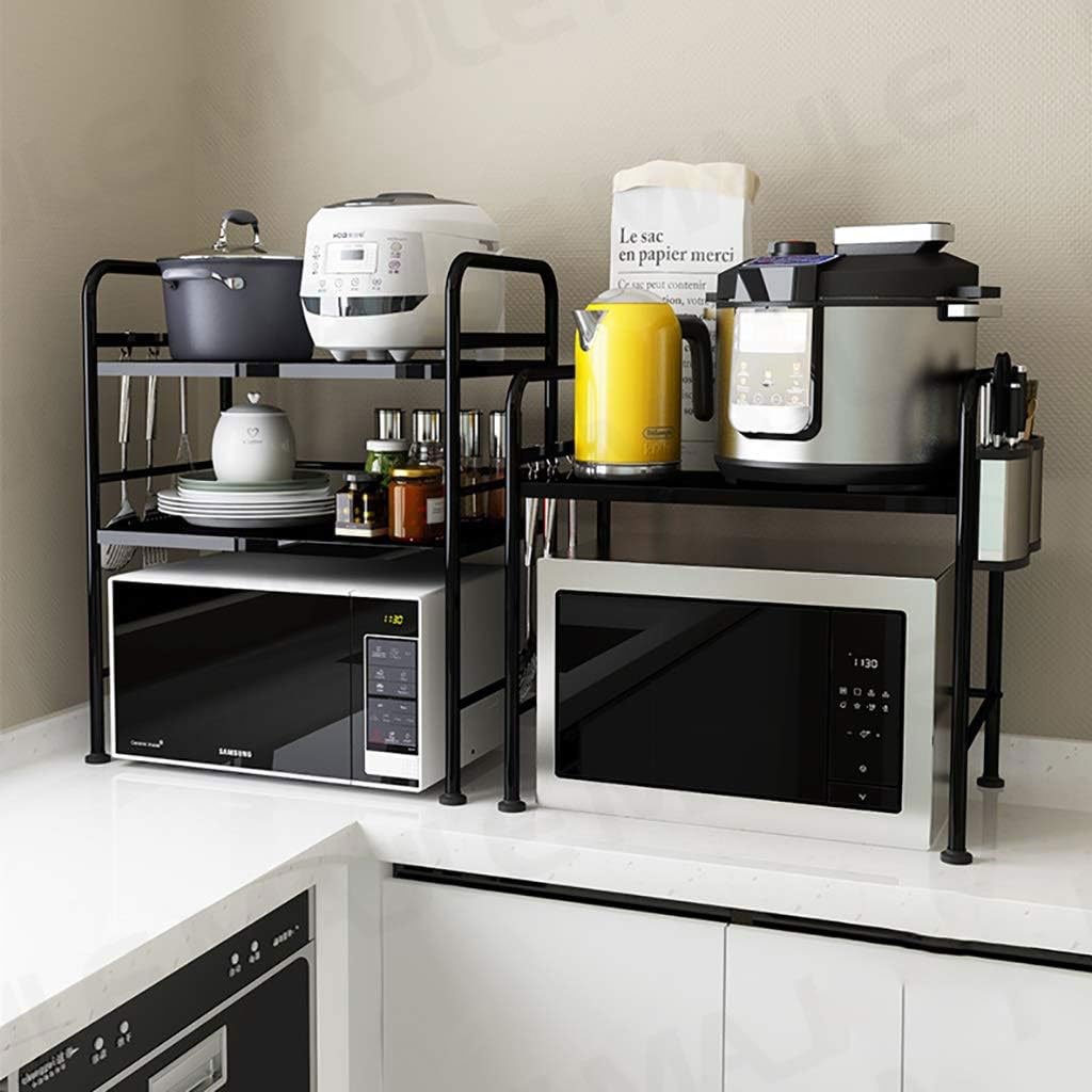 Support pour four à micro-ondes et étagère de rangement 3 étages – منظم أغراض وحامل ميكروويف - الصورة 3