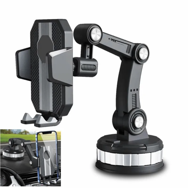 حامل هاتف محمول للسيارة مزود بكوب شفط