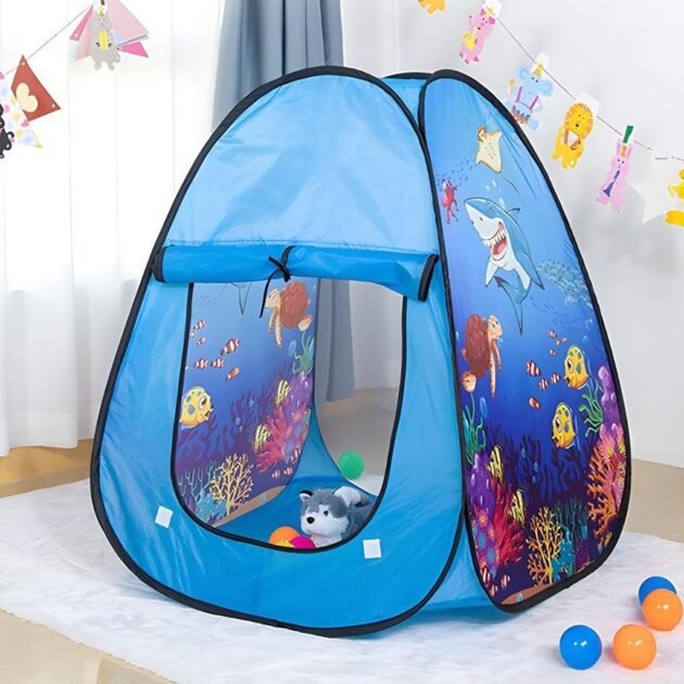 خيمة لعب مع 10 كرات ملونة