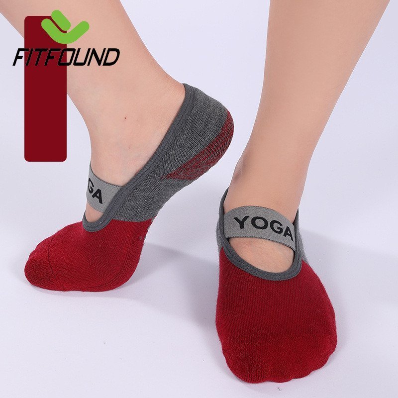 زوج من جوارب اليوغا النسائية المانعة للانزلاق