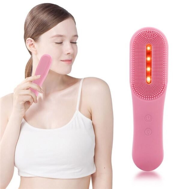 Appareil de Soin du Visage en Silicone nettoie les pores et les points noirs – فرشاة تنظيف الوجه بخاصية الإهتزاز