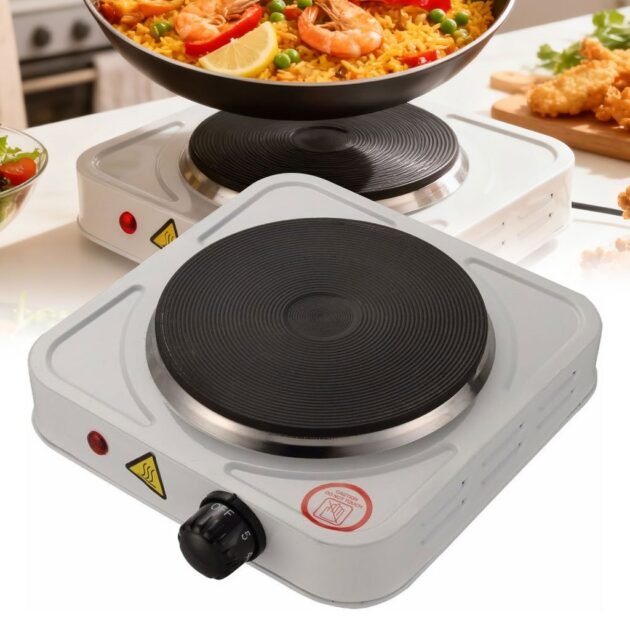 Cuiseur électrique avec plaque en fonte 1000W Température Réglable – لوحة طبخ كهربائية