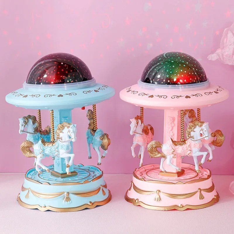 Carrousel Music Box avec projecteur ciel étoilé - الصورة 2