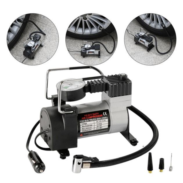 Air Compresseur et Gonfleur de pneu DC 12V prise allume ci-gare