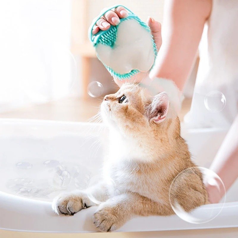 Brosse de Nettoyage et Distributeur De Shampoing en Silicone – فرشاة الحمام من السيليكون - الصورة 4