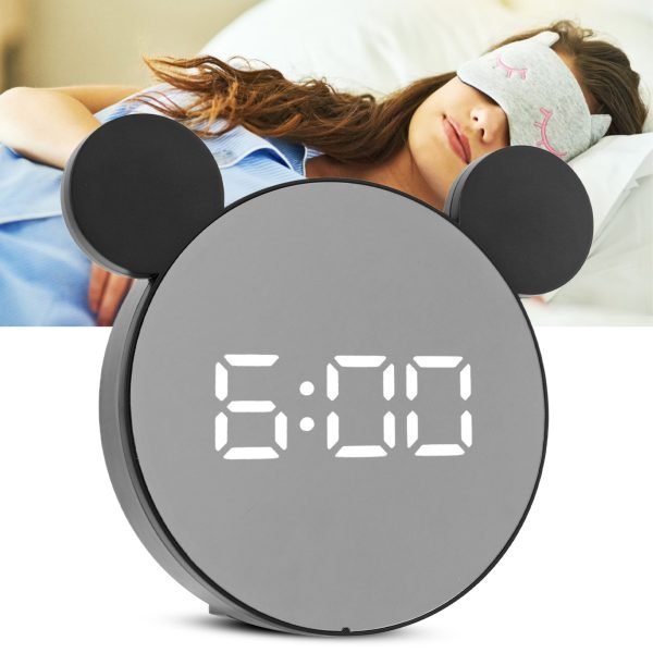 Réveil miroir numérique intelligent en forme mickey mouse - الصورة 5