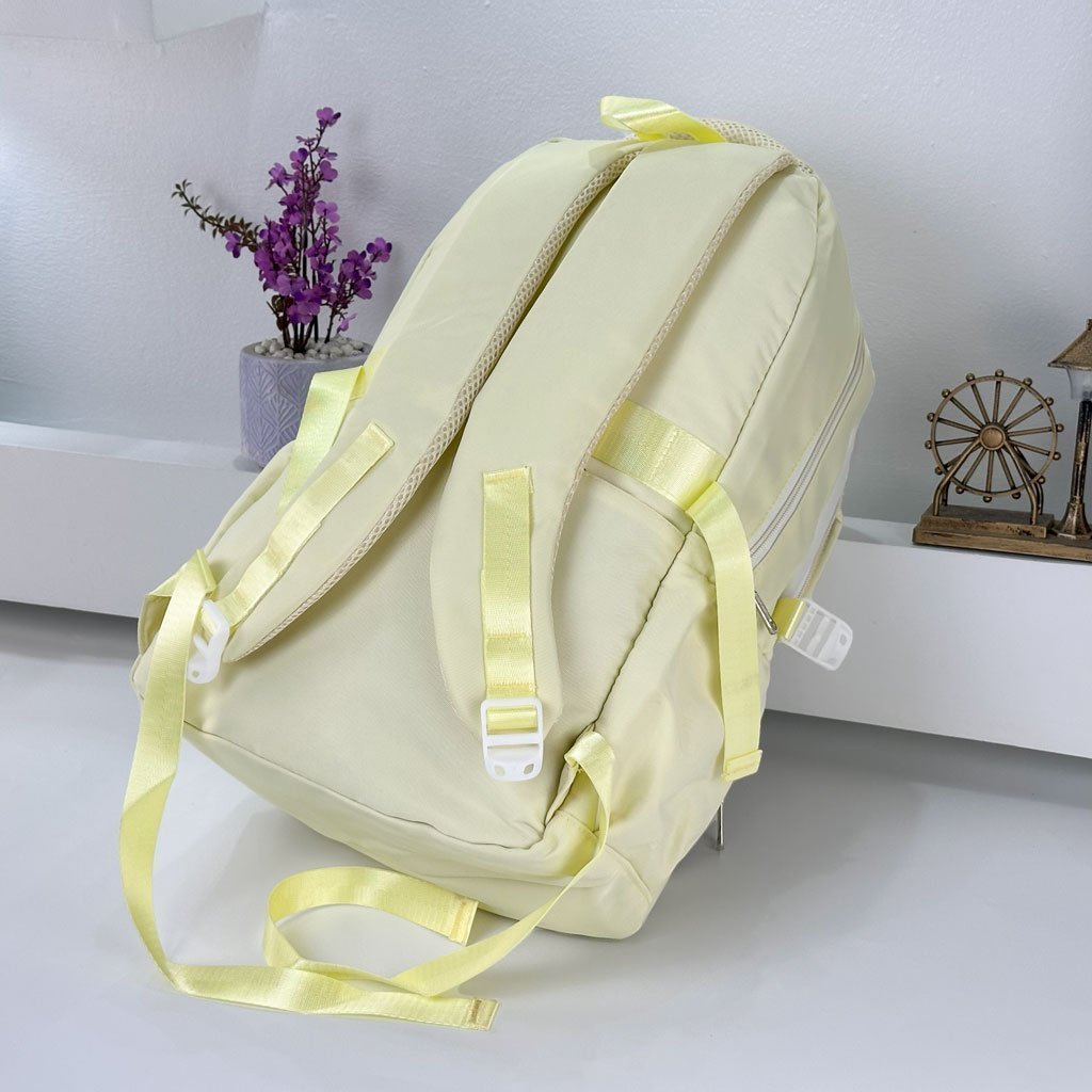 Sac à Dos Scolaire pour Enfants Style Kawaii BoShiKai Jaune – حقيبة ظهر مدرسية للأطفال أصفر - الصورة 4