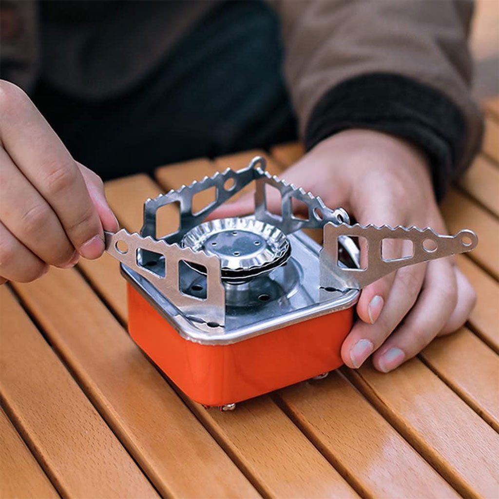 Mini réchaud à gaz pliable en métal pour camping – موقد غاز محمول - الصورة 3