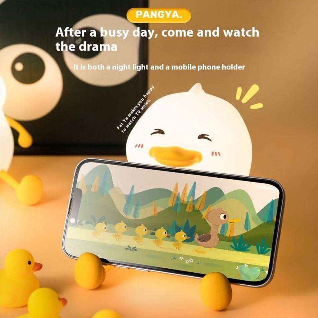 Veilleuse en Silicone Forme Canards pour Chambre d’enfant Rechargeable - الصورة 4