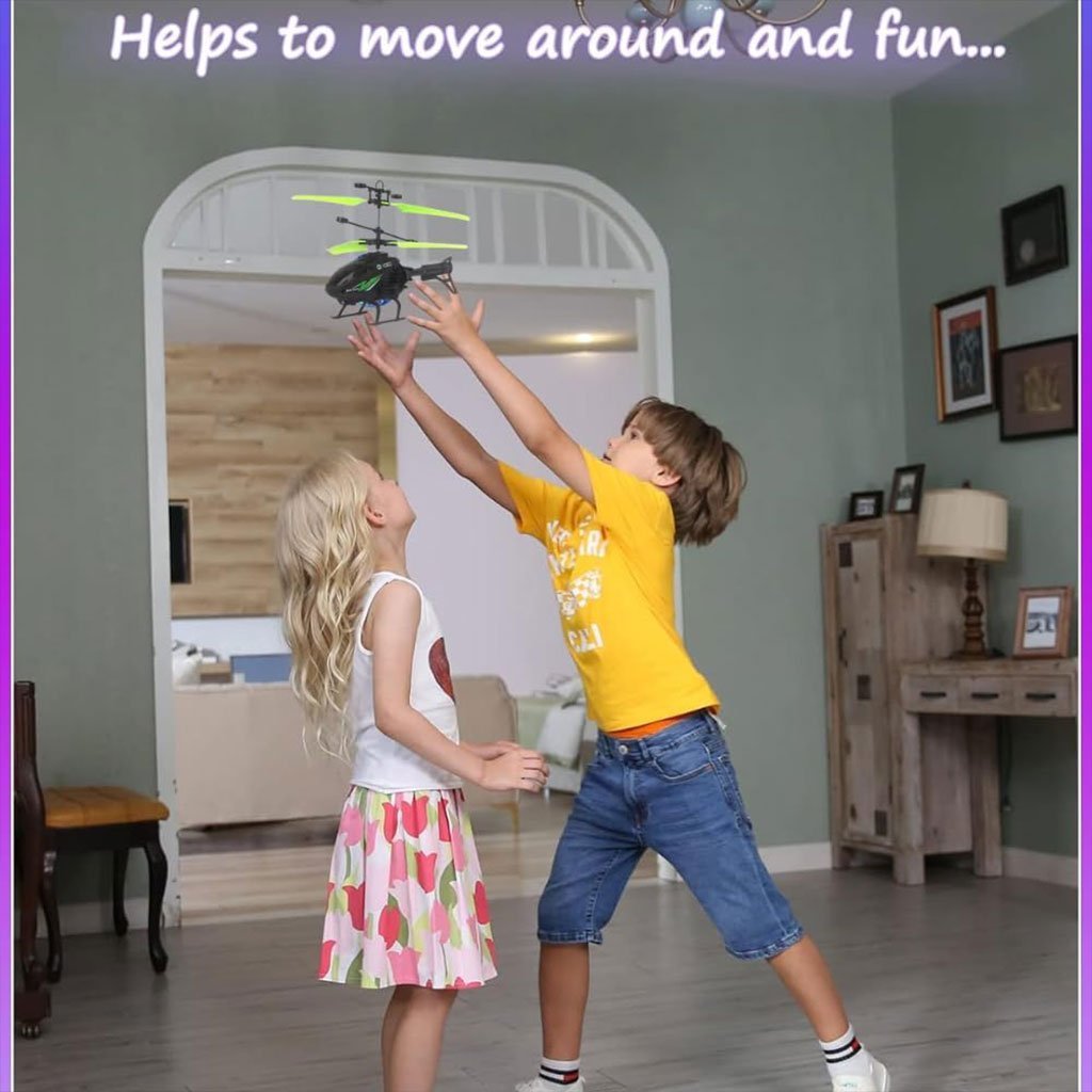 Hélicoptère Rechargeable avec Capteur Infrarouge pour Enfants – طائرة هيليكوبتر لاسلكية للأطفال - الصورة 5
