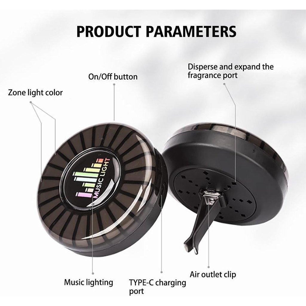 Humidificateur et Lumière d’ambiance colorées avec capteur de son RGB 1Pcs - الصورة 5