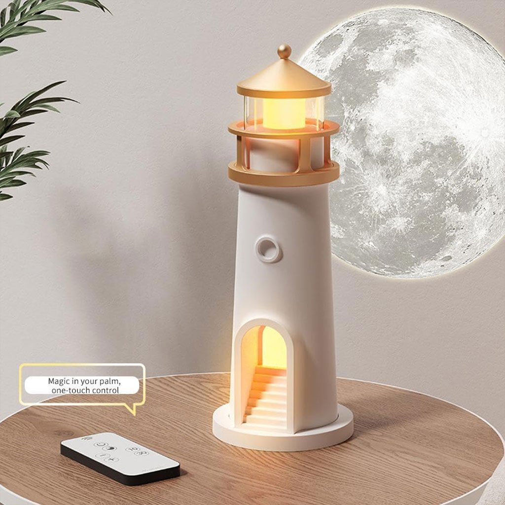 Veilleuse à Projection de Lumière de Lune avec Télécommande – جهاز عرض ضوء القمر - الصورة 6
