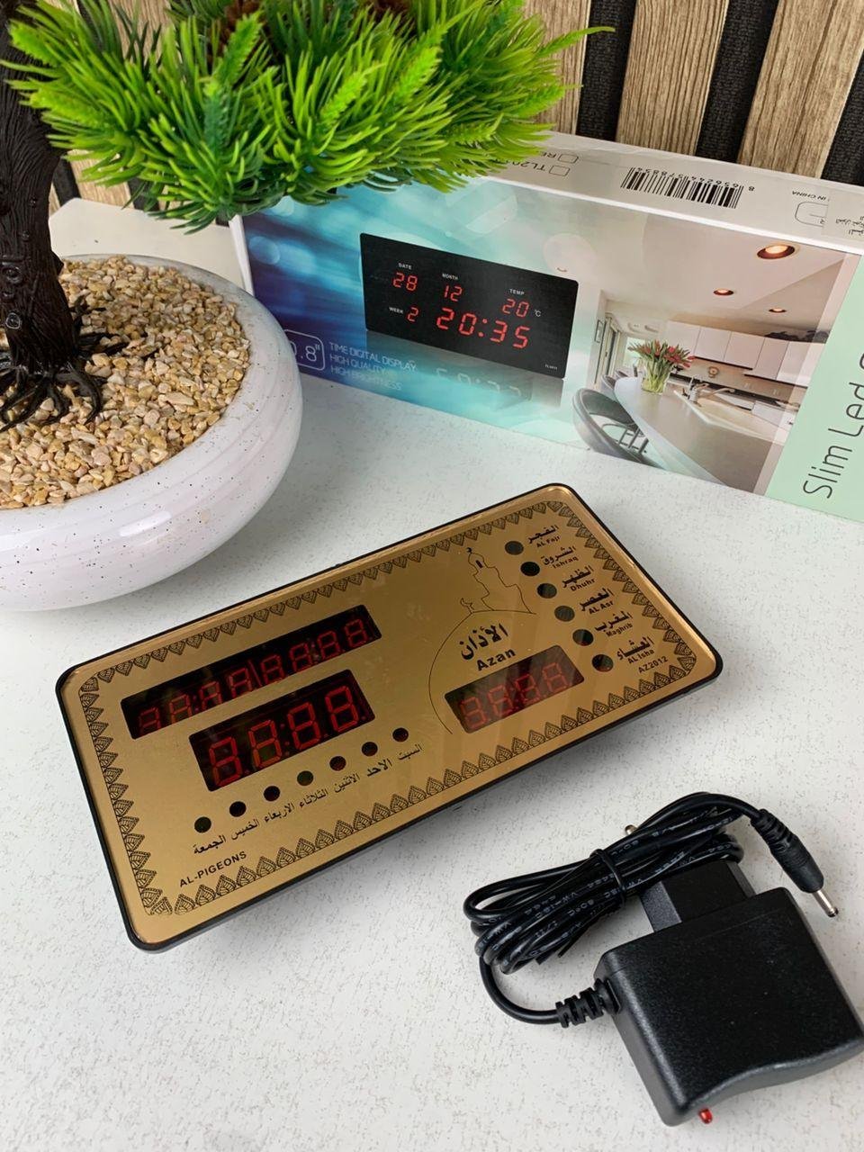 Horloge Islamic Digitale LED avec Heures de Prière AZ2012 – ساعة رقمية إلكترونية لمواقيت الصلاة - الصورة 5