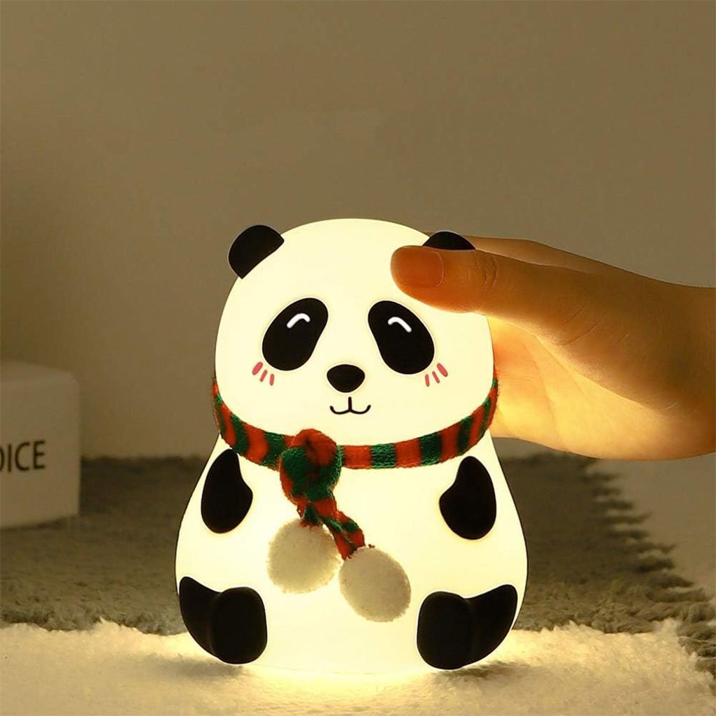 Veilleuse Forme de Panda Silicone Rechargeable Pour Bébé - الصورة 3